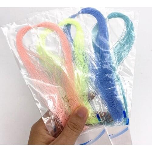 15Bags*Jig Hook Assist lUMINOUS Tinsel Twisted Fly FishingTying Crystal Flash Hook Lure Trout fly Fishing Tying Material Sabaki