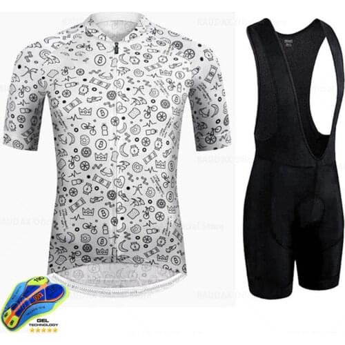 2021 Mens Outdoor Cycling Bike Clothing Breathable Anti-UV Bicycle Wear/Short Sleeve Cycling Jersey Sets Ropa Ciclismo Maillot