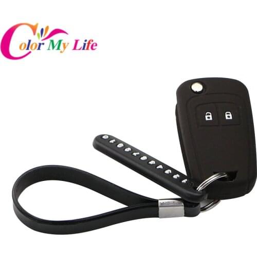 3Pcs/Set Silicone Car Key Cover Case Key Chain for Opel Vectra C Astra H Corsa D Zafira 2 Buttons Key Parking Phone Number