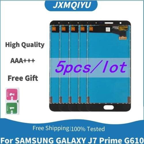 5pcs/lot For SAMSUNG GALAXY J7 Prime LCD G610 G610F G610M lcd Display Touch Screen Digitizer Replacement