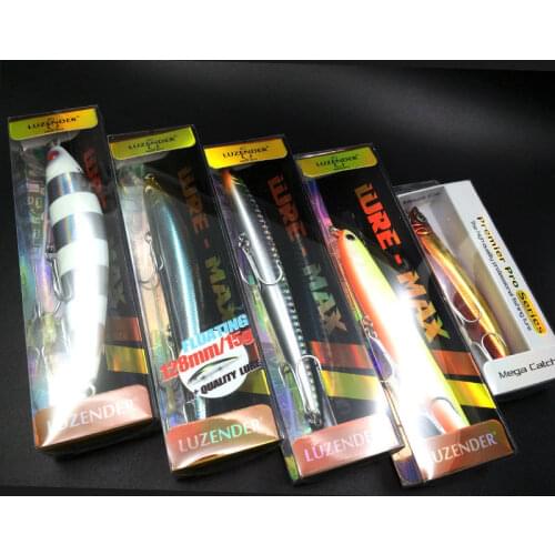 5pcs/lot Mixed 5models fishing tackle A+ fishing lures hard bait penceil bait minnow popper,quality lures,free shipping