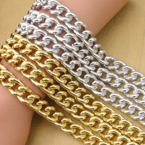 6x9mm 8x10mm 13x17mm Aluminium Metal Oval Open Link Cable Chain for Bag Handbag