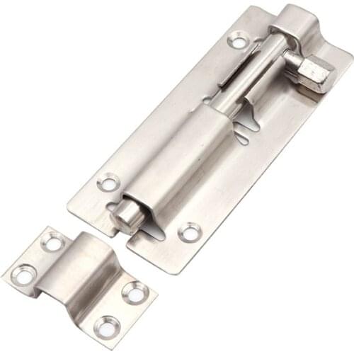 RONGYAO Barrel Bolt 4/6/8/10/12inch Stainless Steel Door Latch Hardware for Home Hardware Gate Safety Door Bolt Latch Lock