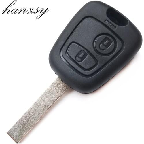 2 Button Remote Key Case For Peugeot 106 107 206 207 306 307 406 407 106 206 306 406 D05 Car Key housing Fob NE73/HU83/VA2 Blade