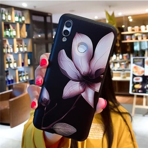 For Xiaomi Redmi Note 7 Pro 5 5A 6 6A 7A 8 8A 8T S2 GO K20 Pro 3D Relief Floral Phone Case Xiaomi Mi A2 Lite Girly Cover