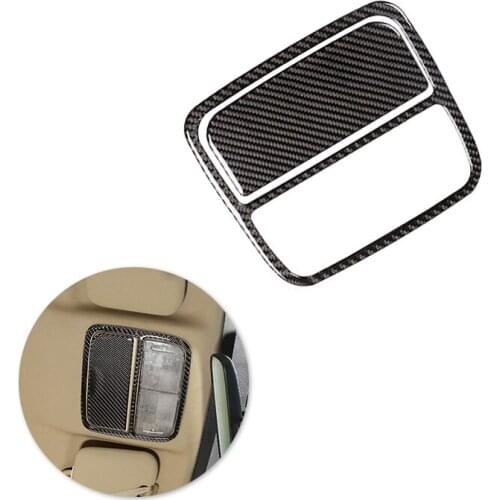 For Honda CRV 2007 2008 2009 2010 2011 2pcs Car Interior Roof Reading Light Frame Carbon Fiber Cover Decor