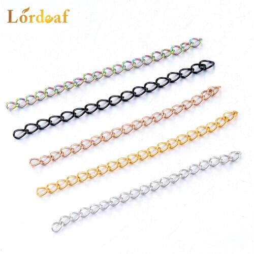 DYI Stainless Steel Tail Chain In Various Colors Wholesale 5cm Length