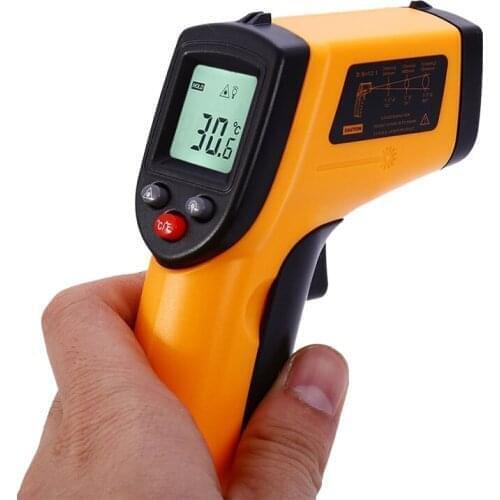 Ready to ship digital no-contact temperature ir thermal gun with laser pointer non-touch infrared thermometer for industry