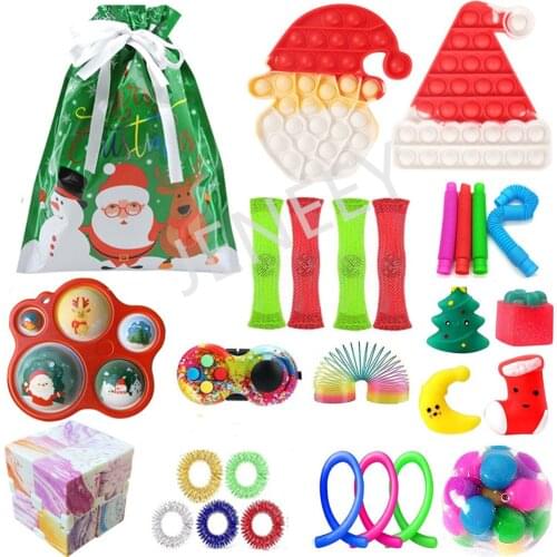 Countdown Advent Calendar 2021 Push Bubble Popper Blind Box Fidget Toy Set for Boys Girls