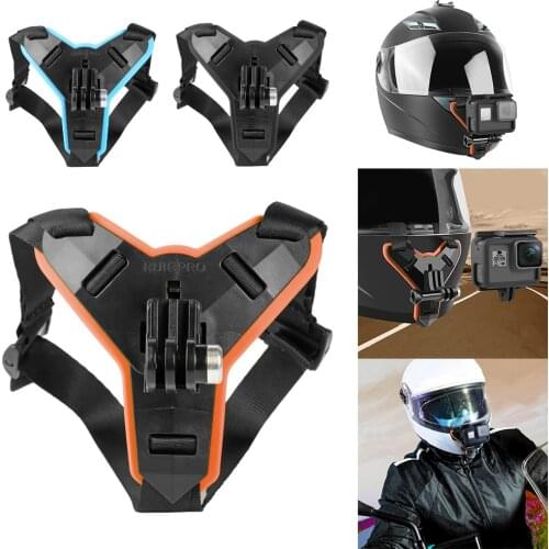 Front Chin Bracket Holder Tripod Mount Motobike Helmet Chin Strap Mount Action Camera Accessories for GoPro Xiaomi Yi