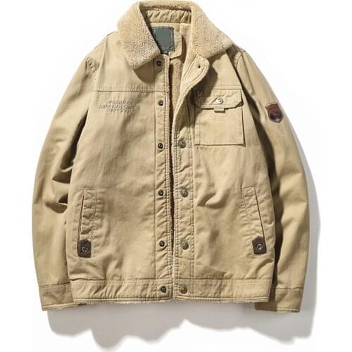 Jacket Men Fleece Waterproof Jacket Men Casual Windbreaker Clothes Men Turn Down Collar Long Sleeve Jacket Coat