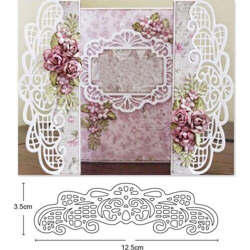 Metal cutting dies lace strip border cut die mold Scrapbooking dies paper card making craft knife mould blade punch stencil dies
