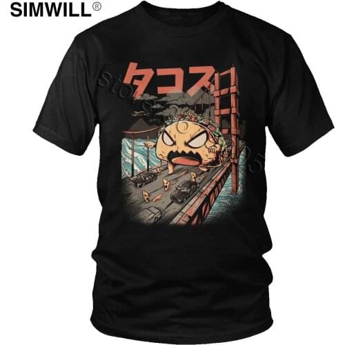 Humor The Black Takaiju T Shirt Fashion Design Cotton Tees Men Short Sleeve Crew Neck Funny Japanese Kaiju Kanji T-Shirts Gift