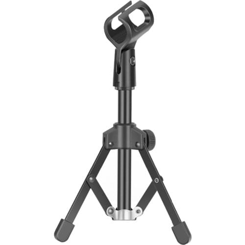 Tabletop Foldable Microphone Tripod Wireless Condenser Karaoke Microphone For PC Computer Recording Mic Holder Stands