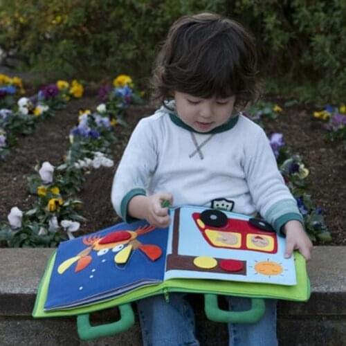 0-36 Month Jigsaw Puzzle Quiet Baby Books Montessori Materials Shape Puzzle Cloth Book Educatioanl Toys For Children Fabric Book