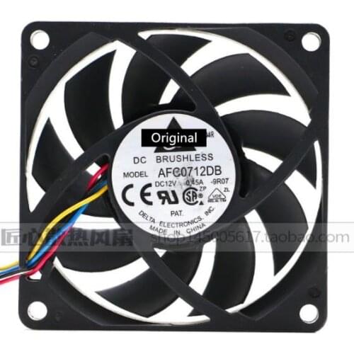 Original 100% working AFC0712DB 7CM 70MM 7015 70*70*15MM 12V 0.45A 4-pin PWM CPU axial cooling fan