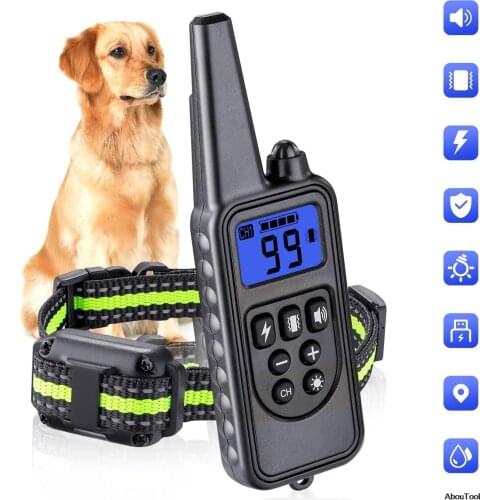 800M Dog Training Collar Wireless Dog Fence Remote System Dogs Electronic Fence Device Waterproof Electric Adjustable Collars