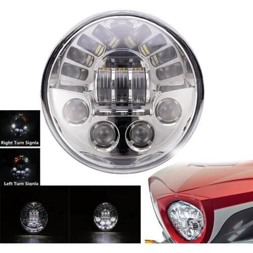 For V Rod VRSCF VRSC VRSCR 2002-2017 60W Vrod LED Front Headlight HI/Low Beam Motorcycle Headlamp