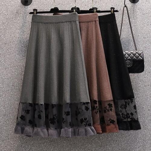 Qingerant Women's Knitted Skirts