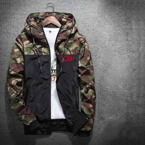 Daiwa Long Sleeves Fishing Clothing Fishing Clothes Outdoor Sport Dawa Fishing Shirt Men Breathable Camouflage Fishing Jackets