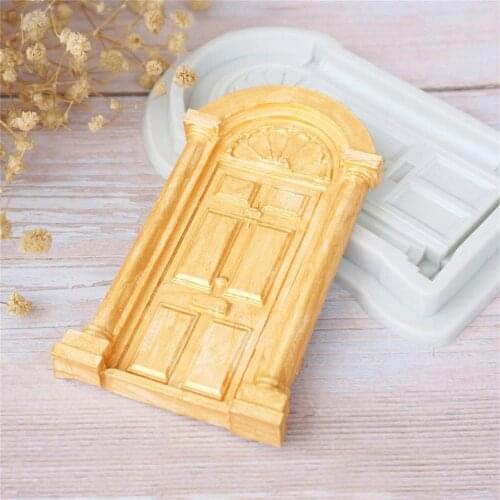 Roman gate door Silicone Mold European-style decorative pattern Cake Decorating DIY Sugarcraft Art Lovely Chocolate Candy Tools