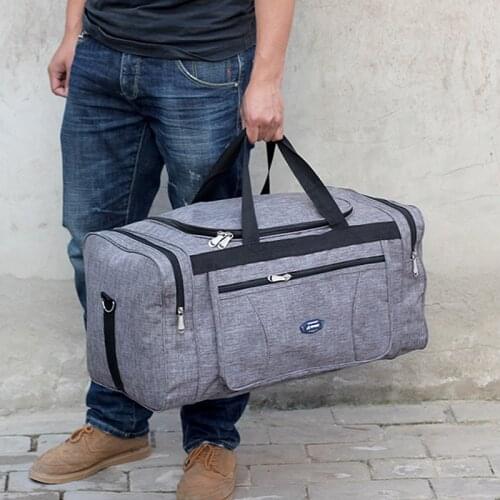 Canvas Travel Bags Large Capacity Carry On Luggage Bags Men Duffel Bag Travel Tote Weekend Bag Dropshipping