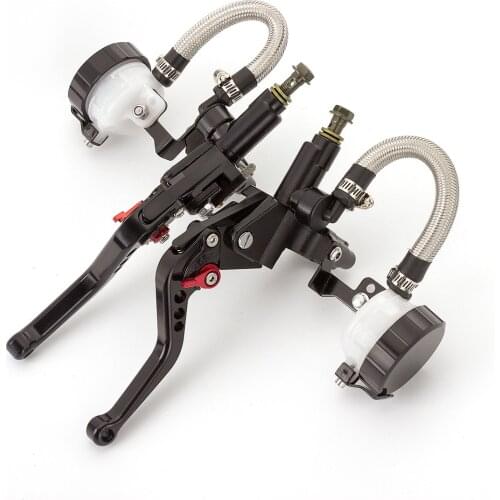 125-600CC Racing Bike Universal Motorcycle Master Cylinder Hydraulic Reservoir Brake Clutch Lever Levers For Honda Suzuki Yamaha