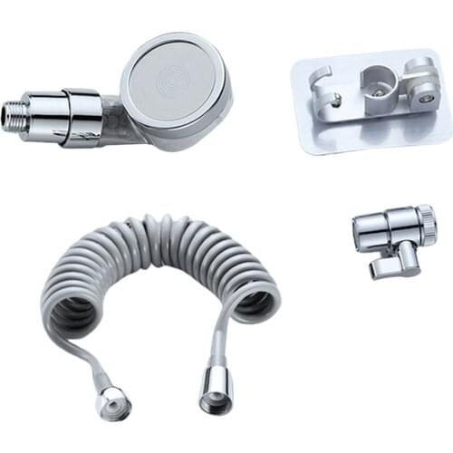 Bathroom Wash Face Basin Water Tap External Shower Head Flexible f/ Hair Washing