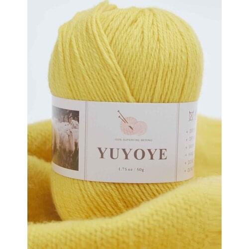 YUYOYE 100% Cashmere Yarn Hand-Knitting Wool Yarn 4-Ply Luxury Warm Yarn Crochet Soft Thread DIY Handcraft Handmade Wool Line