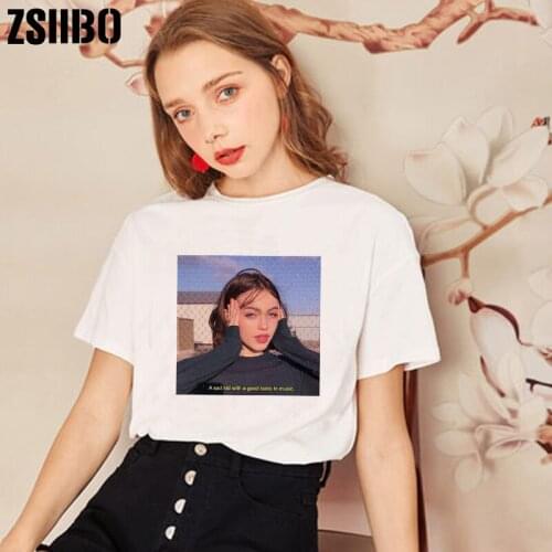 Women T-shirts Casual Harajuku clothes Tops Tee Female Short Sleeve Tshirt Women Clothing shirt vintage dropshipping vegan