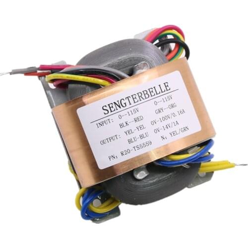 1PCS 30W ( 30VA ) R-core Aduio Transformer 100V +14V for SHUER MM Phono Preamplifier
