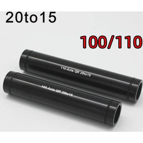 1pcs MTB Bicycle Barrel Shaft Mountain Bike 20mm Thru Axles To 15mm Thru Axle Adapter 100mm/110mm Fork Aluminum Alloy Cycling
