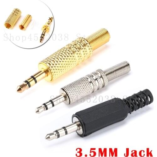 10Pieces Replacement 3.5mm 2 Pole Male Repair Headphones Audio Jack Plug Connector Soldering For Most Earphone Jack