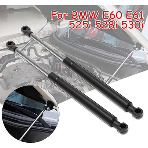 2Pcs Car Front Bonnet Hood Gas Lift Support Shock Struts Black For Bmw E60 E61 525I 528I 530I 502488586_X2 51237008745 26057