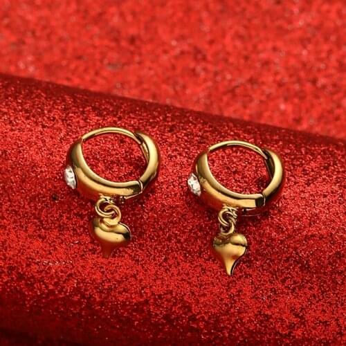 Africa Heart Earrings for Women Gold Color Earrings Girl Jewelry Arab Middle East Gift