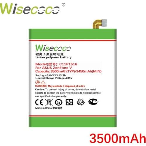 WISECOCO 3500mAh C11P1616 Battery For ASUS ZenFone V A006 V520K Mobile Phone In Stock +Tracking Number