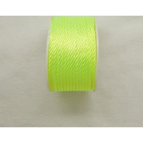 Free shipping 10mtrs/Lot Vintage Shine Green 3mm Nylon Braide Persian Cord Macrame&Craft Yarn