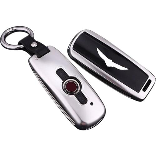Kwaks Motocycle Key Case Compatible for Honda GL1800 Moto Aluminum Alloy Car Key Cover with Keychain