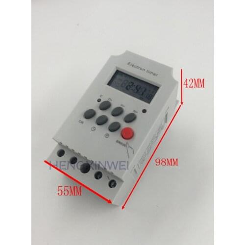 Din Rail Digital Programmable Electronic Timer Switch KG316T-II LCD Microcomputer 25A