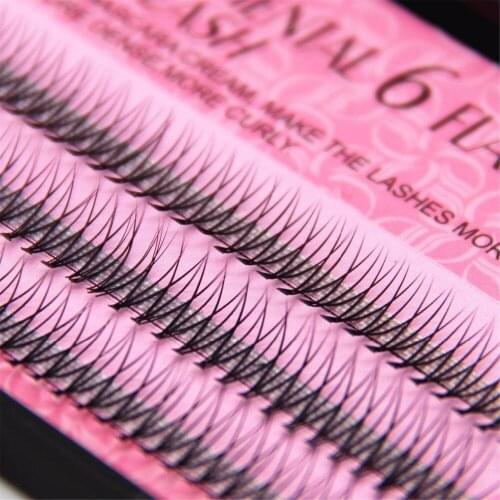 ENatrual mink hair silk eyelash extensions false eyelash extensions Environmental 6 flares Silk Eyelash