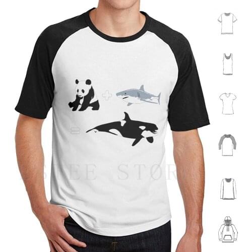 Its Right In The Name... T Shirt DIY Big Size 100% Cotton Humor Funny Panda Shark Killer Whale