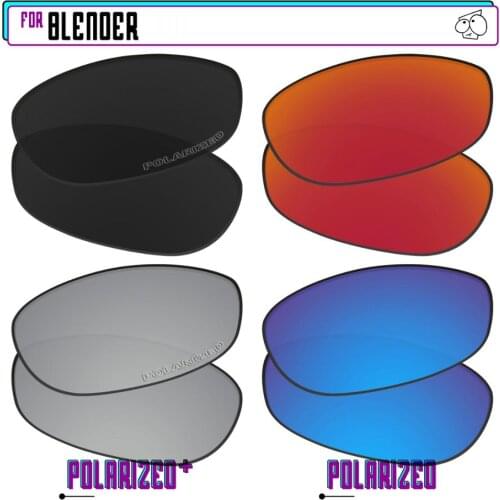 EZReplace Polarized Replacement Lenses for - Oakley Blender Sunglasses - BkSrP Plus-RedBlueP