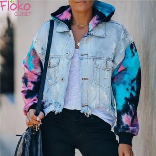 Женские джинсовые куртки FlokoCloset China At AliExpress