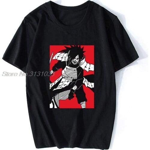 Uchiha Madara T-Shirt New Fashion Cool Casual T Shirt Summer Men Cotton Tshirt Hip Hop Tees Harajuku Streetwear