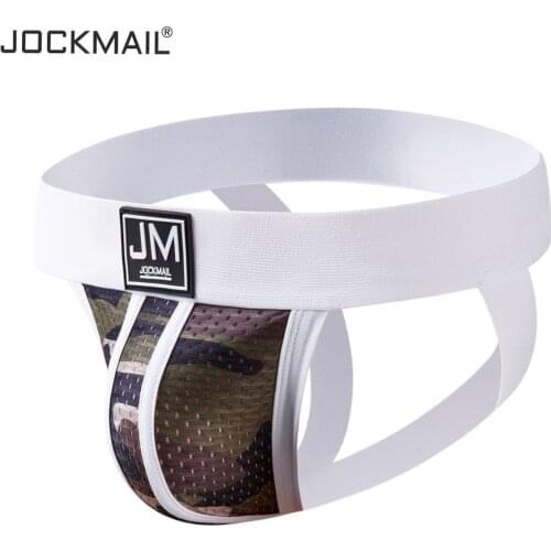 JOCKMAIL Mens Jockstraps Athletic Supporters Camouflage Mesh Work Out Men Underwear,Athletic Supporter Sexy Gay Men Underwear