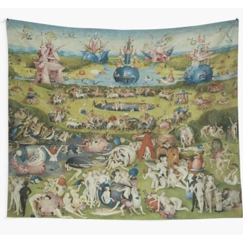 The Garden of Earthly Delights Tapestry Wall Hanging Tapestries Dorm Art Home Decor Camping Beach Towel Yoga Mat