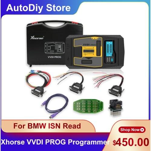 Original Xhorse VVDI PROG Programmer Auto Car Key Diagnostic Tools For BMW ISN Read Function Renew PCF79XX Remote KEY Program