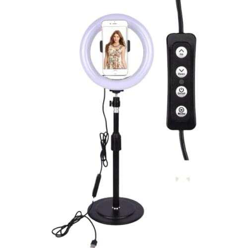 Mobile Live dimmable desktop multi-functional ring light LED mobile phone host beautiful self portrait photography fill light