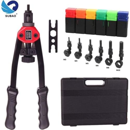 Manual Rivet Gun Kit BT-605 Riveter Gun tool Hand Insert Rivet Nut Tool Manual Mandrels M3 M4 M5 M6 M8 M10 M12 HT2597