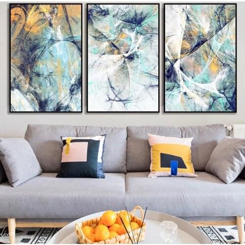 Modern Simplicity of Abstract Canvas Paintings Modular Pictures Wall Art Prints Poster for Living Room Home Decoration No Frame